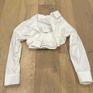 Alexander Wang white layered shirt- NWT (XS)